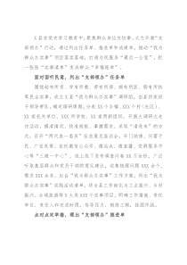 经验材料：开展“支部领办”行动办好群众关切事