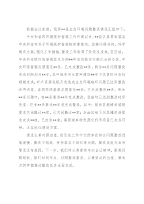 在全市生态环境问题整改集中攻坚推进会议上的发言