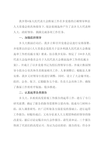 乡人民代表大会换届工作总结