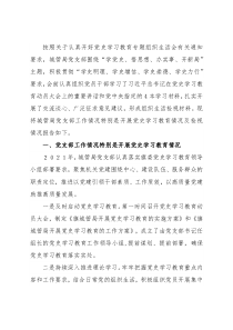城市管理综合行政执法局党支部2021年党史学习教育工作总结