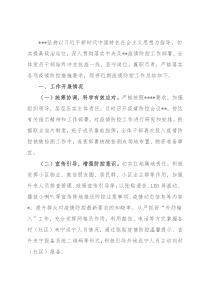 乡镇疫情防控工作总结