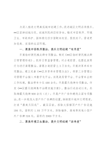 多点发力集中攻坚 靶向整治提升市容环境—在全市推进文明城市创建工作会议上交流发言