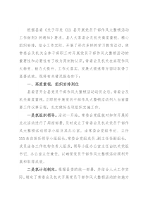 县人大常委会关于开展党员干部作风大整顿活动的情况报告