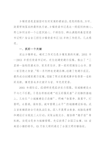 浅谈如何做好一名乡镇党委书记——在乡镇党委书记座谈会上的发言