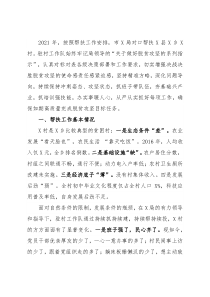 2021年驻村帮扶情况工作总结