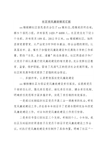 社区党风廉政情况汇报