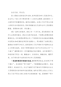 市政府市长在选任后的讲话