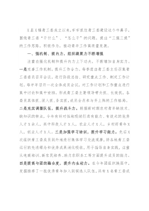 镇“三强三提”促青年工作高质量发展经验材料