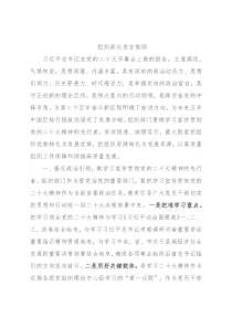 组织部长学习党的二十大报告发言提纲
