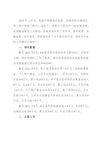 县医疗保障局重点任务完成情况专题汇报材料