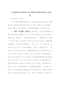 市发改委在全市招商工作会议暨项目落地攻坚会议上的汇报