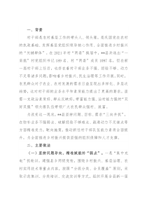 新任村干部素质能力调研报告