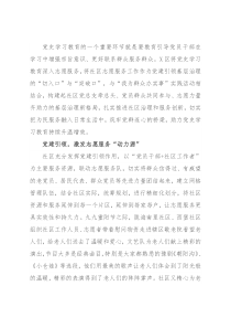 经验材料：志愿服务让党史学习教育有声有色更有情