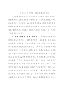 X市上半年“两新”组织党建工作总结