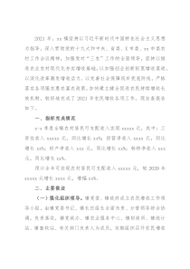 2021年度农民增收工作总结报告（镇乡）