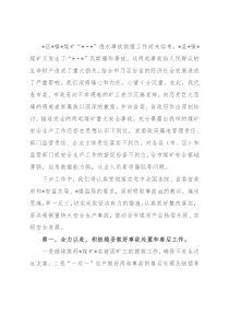 在煤矿安全生产煤炭产业转型发展工作会议上的表态发言