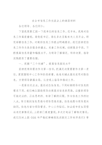 在全市信息工作交流会上的典型材料