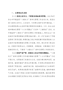 环境监管“小微权力”清单化管理工作推进情况汇报