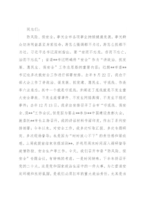 在市委“防风险、保安全”专题会议上的讲话