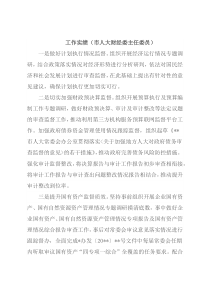 人大干部工作实绩