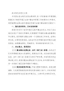 环境卫生集中整治工作情况汇报